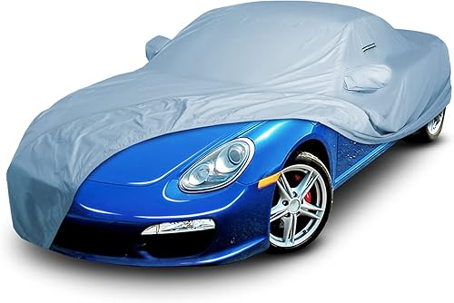 Miniatura 1 de iCarCover Funda de coche prémium para Porsche Boxster 2005-2012, impermeable, para todo tipo de clima, lluvia, nieve, protección contra rayos UV,