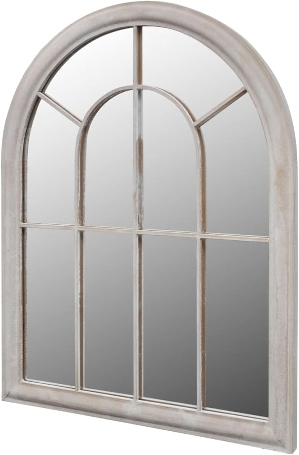 Specchio da Giardino ad Arco Rustico 69x89 cm per Uso Interno ed Esterno Giardino ed Esterno, Dimensioni: 89 x 69 cm