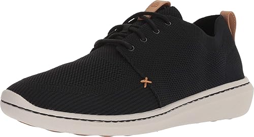 Clarks Step Urban Mix, Zapatillas para Hombre Punto Textil Negro, 40 EU
