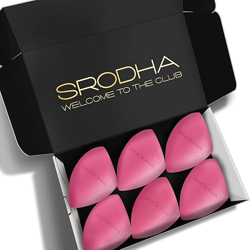 Miniatura 2 de Juego de esponjas de maquillaje de belleza, paquete de 6 piezas, juegos de esponjas líquidas para mezclar la tez facial, base, corrector, productos