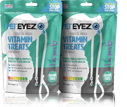 Pet Eyez-Dog Removedor de manchas de lágrimas para perros cuidado de ojos de perro golosinas para perros de hígado liofilizado con astaxantina polvo