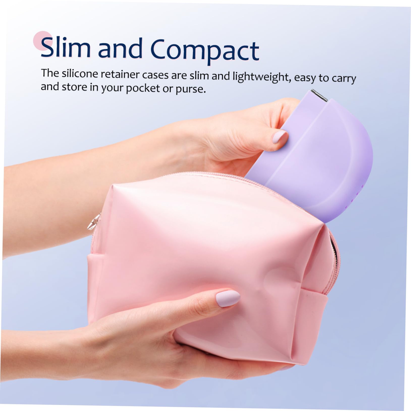 Custodia per Apparecchio Ortodontico in Silicone Sottile 4 Pezzi | Portatile e Leggera, Rosa, Formato Compatto per Facile Conservazione, Design Carino e Stiloso