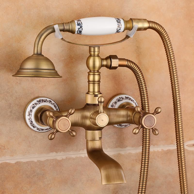 Mitigeur de douche rétro en laiton pour savourer un bain relaxant chez soi