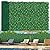 Grooy 48"x 120"(40 sq.ft) Artificial Boxwood Roll Panels with Flowers, UV-Anti Faux Ivy Leaves Privacy Fence Screen, Grass Wall Roll Panels for Indoor Home Decor and Outdoor Garden Backyard