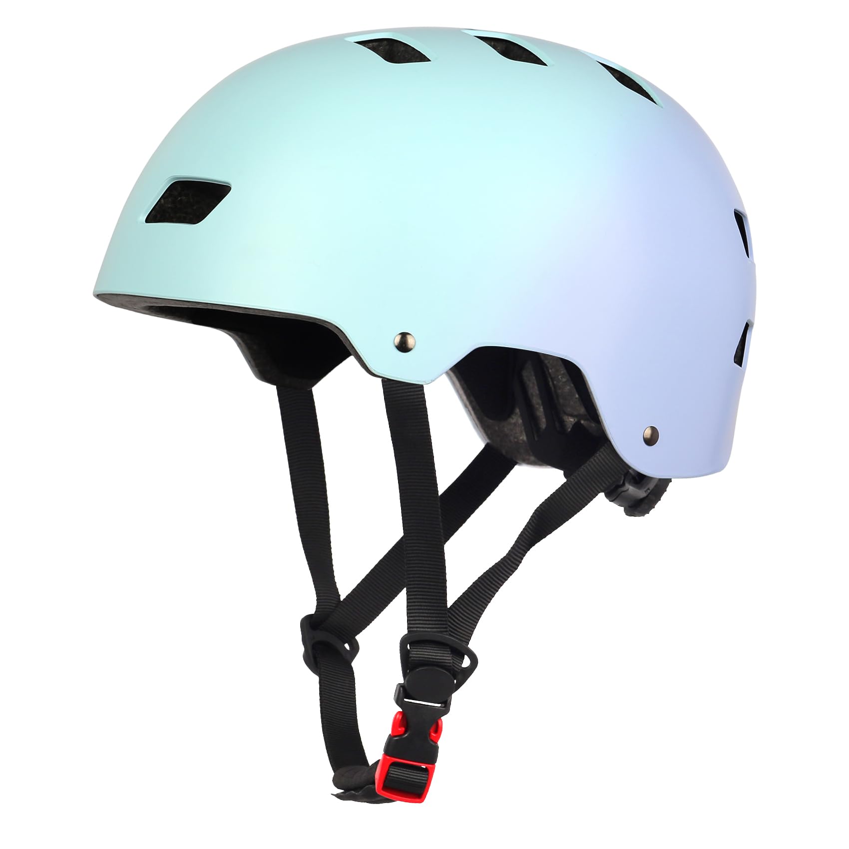 Apusale Bike Skateboard Helmet, Adjustable and Multi-Sport for Skate Scooter, 3 Sizes for Adult Youth Kids Toddler