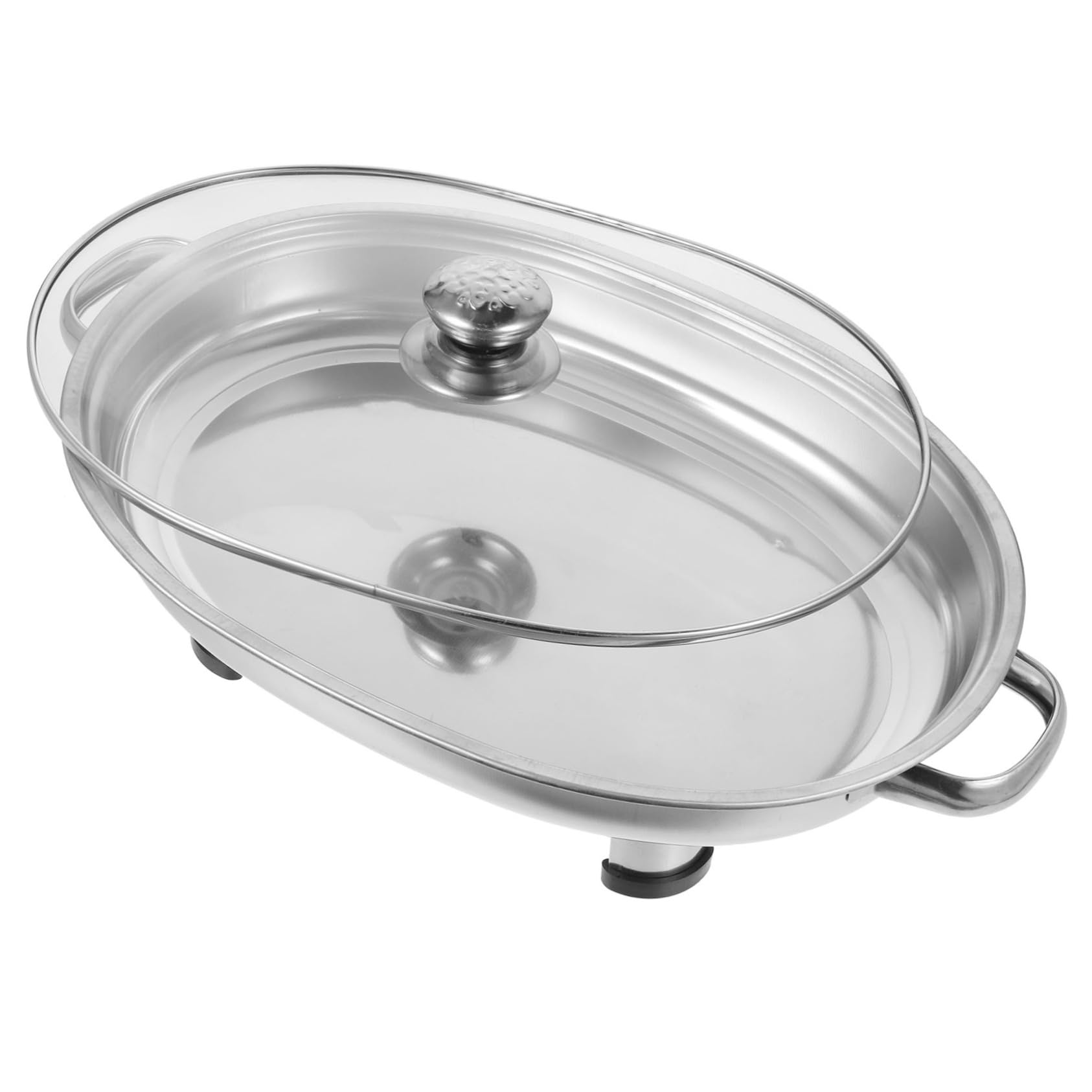 Plat de service en acier inoxydable pour poisson grillé buffet MAGICLULU