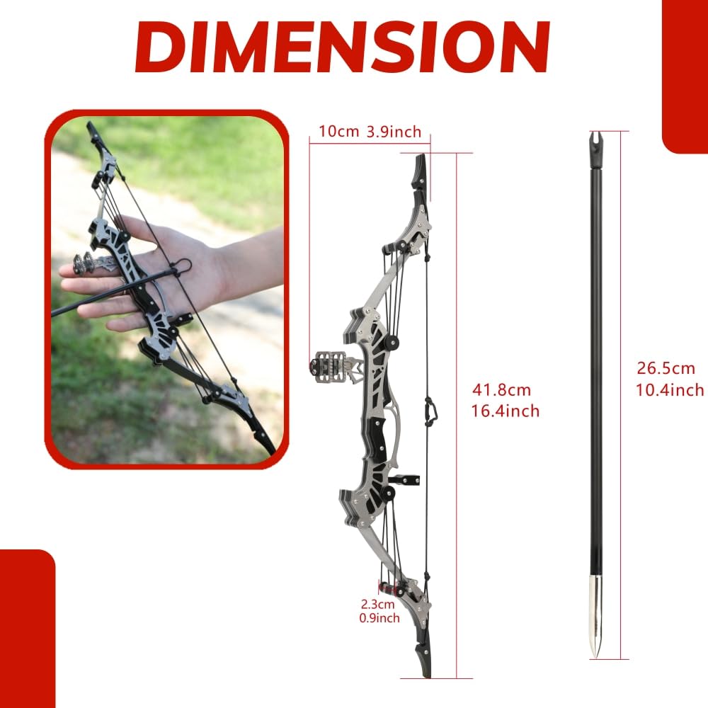 16 "16 LBS Compound Recurve Bogen Set - RH/LH per Zielschießen, Jagd Spiele & Bogenschießen Geschenk
