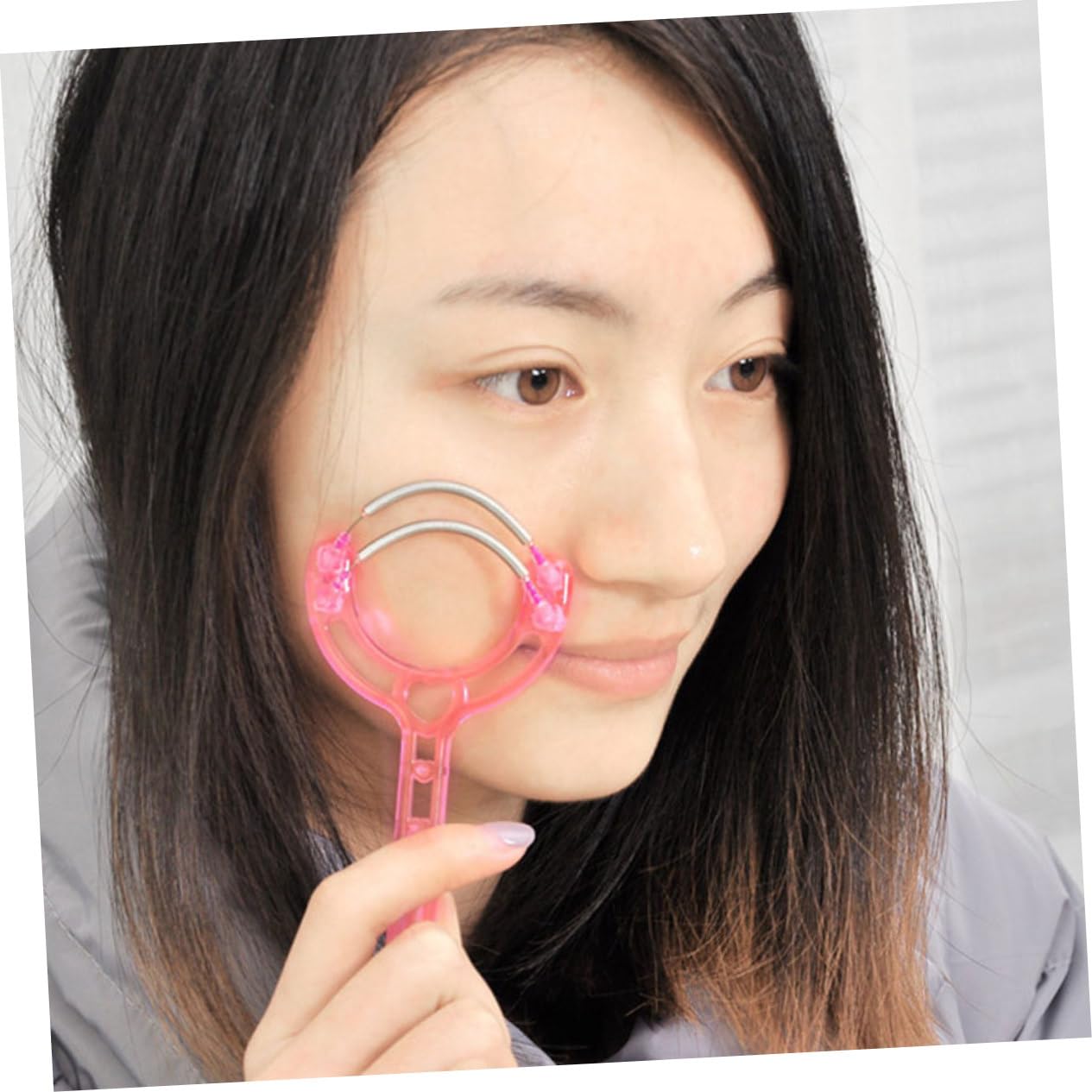 PLAFOPE 2Pcs Facial Hair Removal Device Portable Spring Epilator for Smooth Skin Handheld Threading Hair Remover for Women Random Pattern