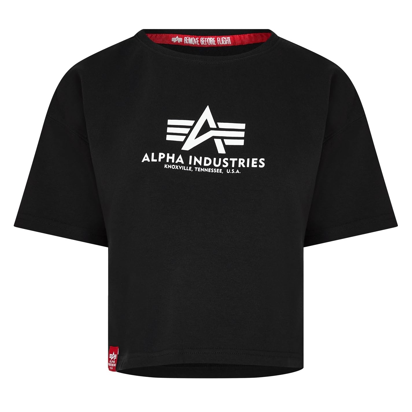 Alpha Industries Basic Boxy T T-Shirt for Ladies Black