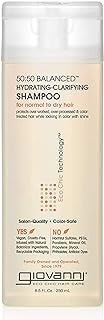 GIOVANNI Eco Chic 50:50 Balanced Hydrating Clarifying Shampoo - Leaves Hair pH Balanced for Over-Processed Hair, Provides ...