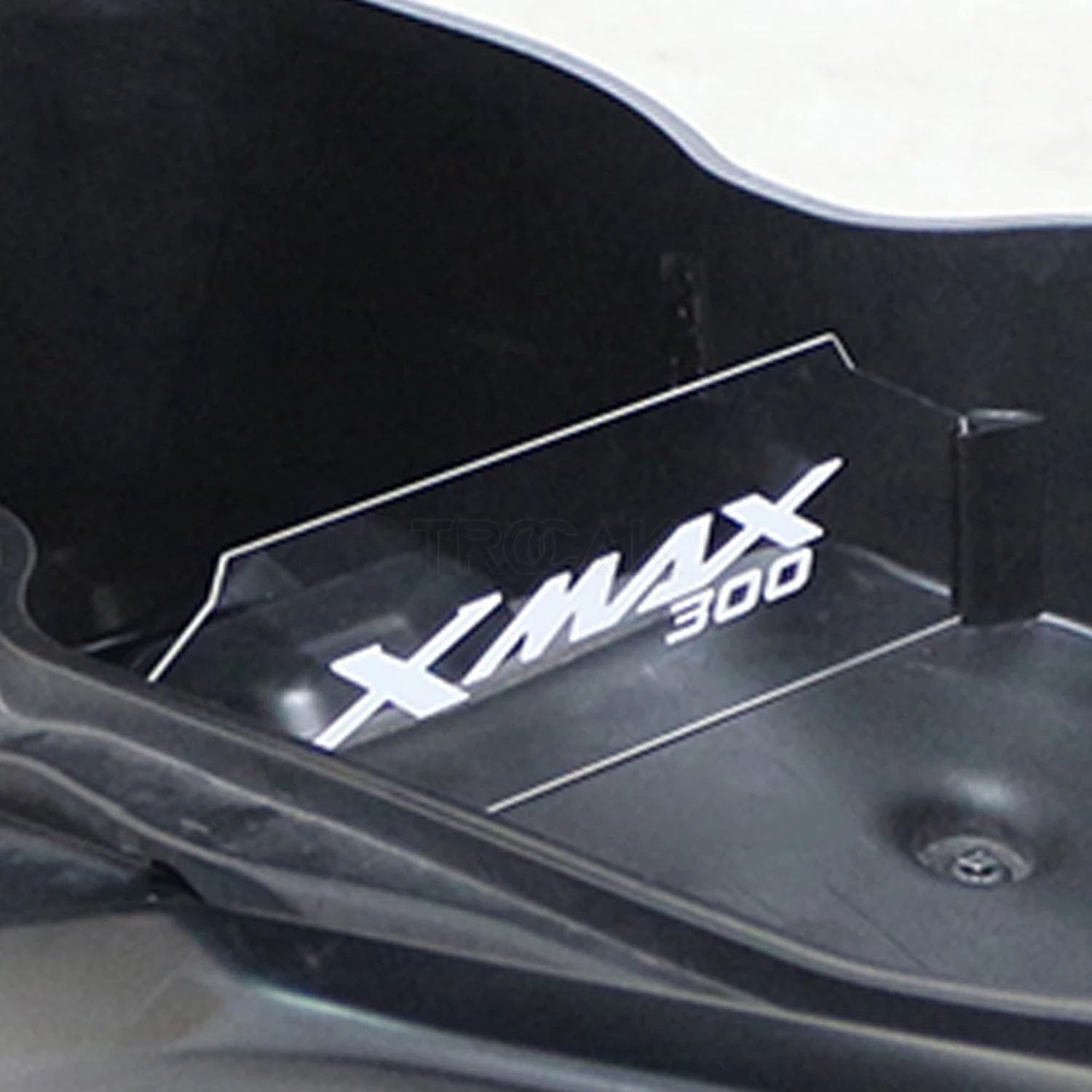 Divisor Maletero Interior Moto para Yamaha Xmax 300 X-MAX 300 XMAX300 2017-2024 2025 Acrílico Separador Específico Baúl Organizador Resistente Dividir y Almacenar,Black Style