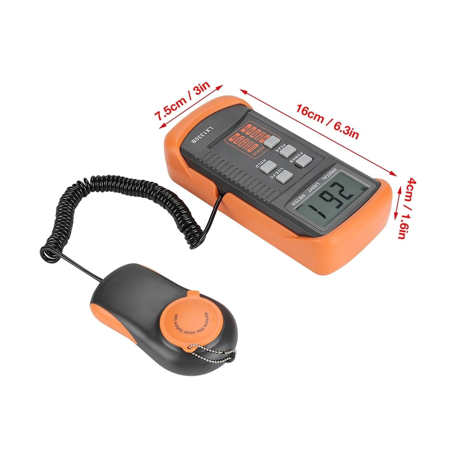 Digitale Portatile ad Alta precisione Luxmetro Digitale Illuminometro LX1330B Display LCD Misuratore di Luce 0-200 000 Lux Test