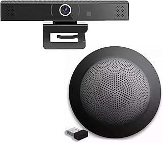 Professional HD 1080p Webcam | Professional USB Wireless Bluetooth Audio Speakerphone Bundle | Compatible with Twilio Voice API