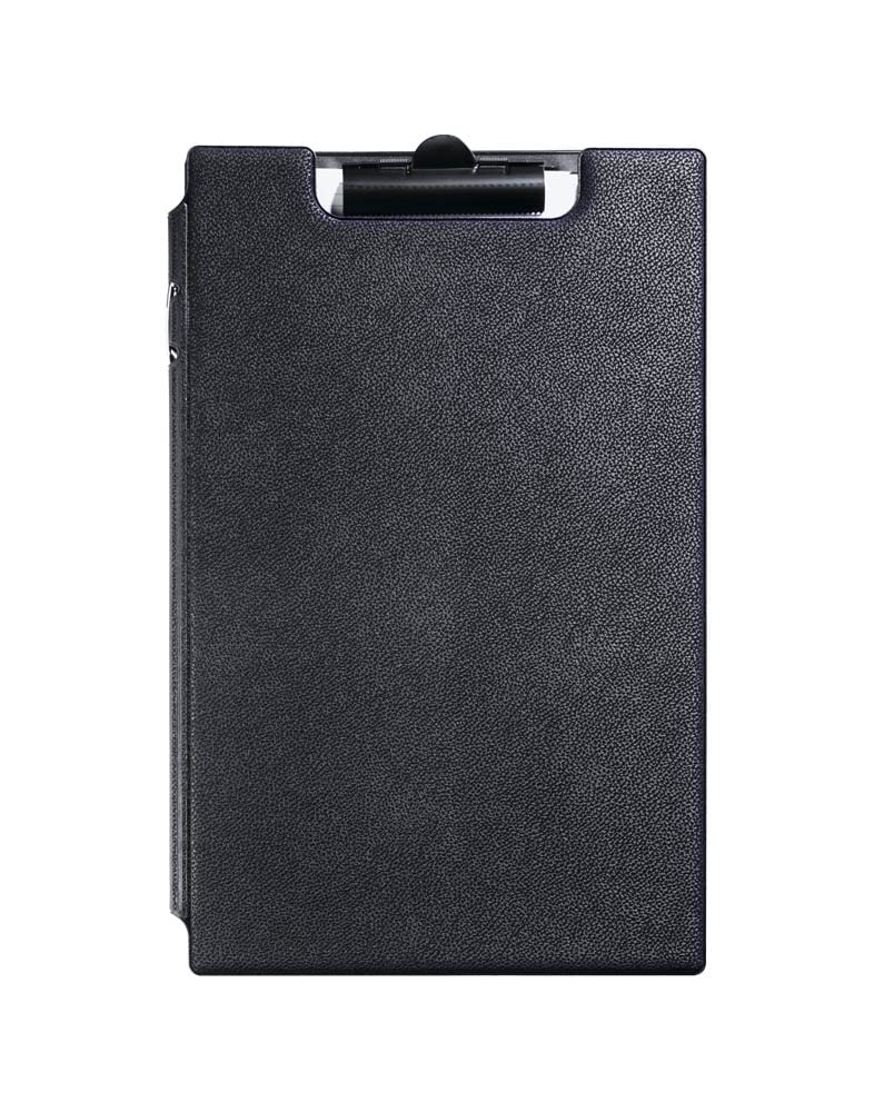 Durable 233201 Porte - Bloc avec Pince et Rabat - pour Bloc Format A4+ - avec Poches Intérieures Coloris Noir