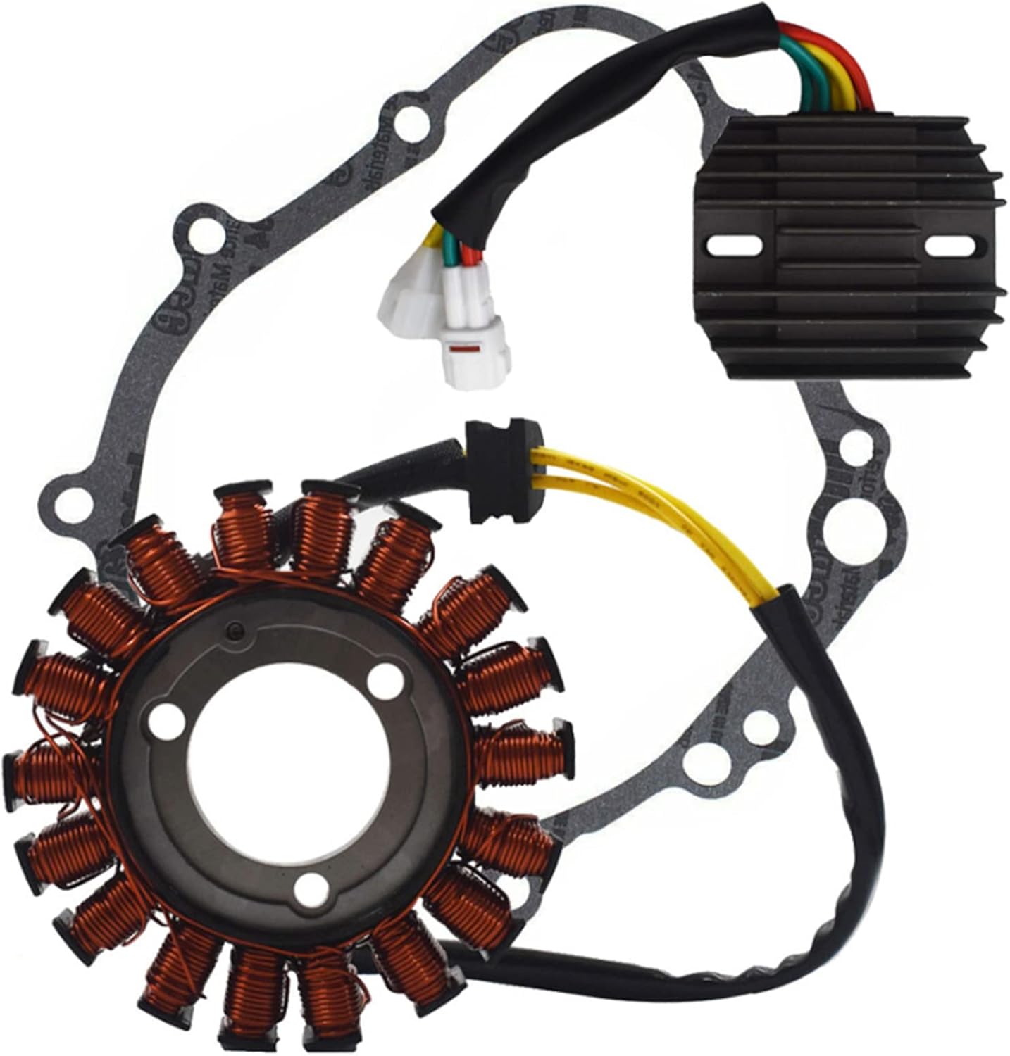 waltyotur Voltage Regulator Rectifier Generator Stator Coil Kit Replacement for Suzuki GSXR600 GSXR750 2006-16