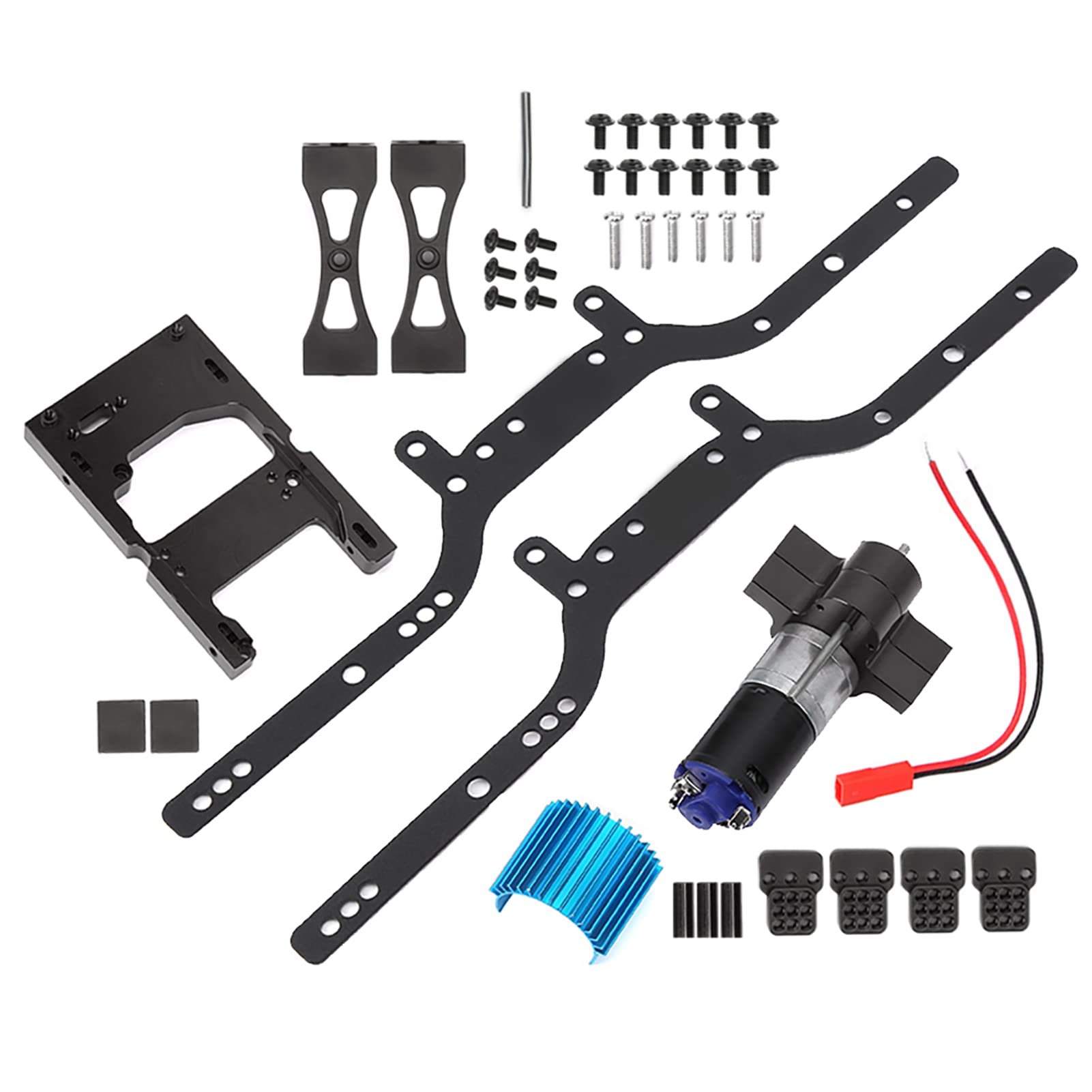 Lybunair Metal Frame Girder with Motor Set Fit for MN90 MN90K MN91 MN91K MN45 MN45K MN99 MN99S, Black (Black) - Image 4