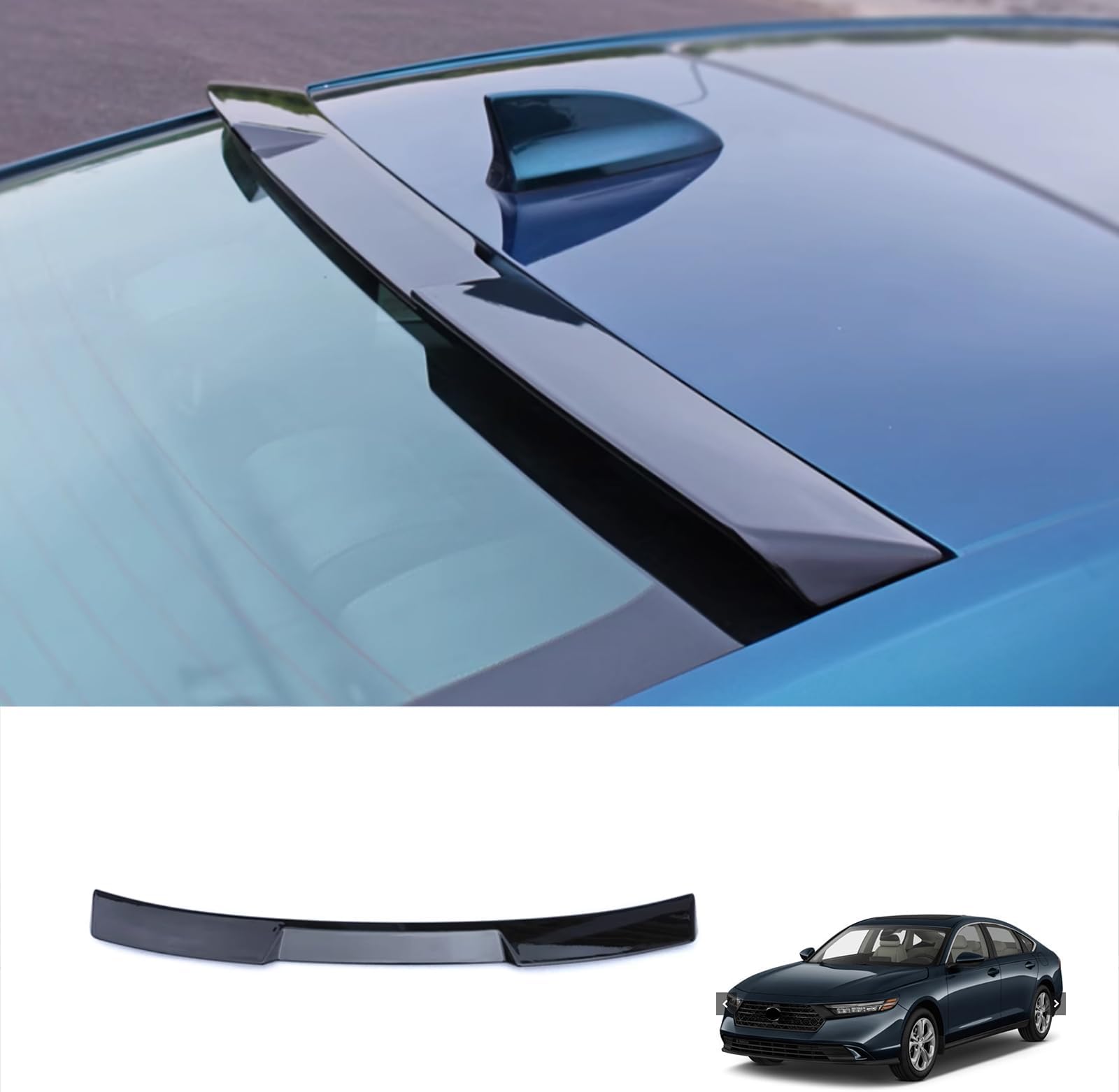 SpoilerKing Rear Window Spoiler For Volkswagen Jetta 2011-2018 - Unpainted Polyurethane