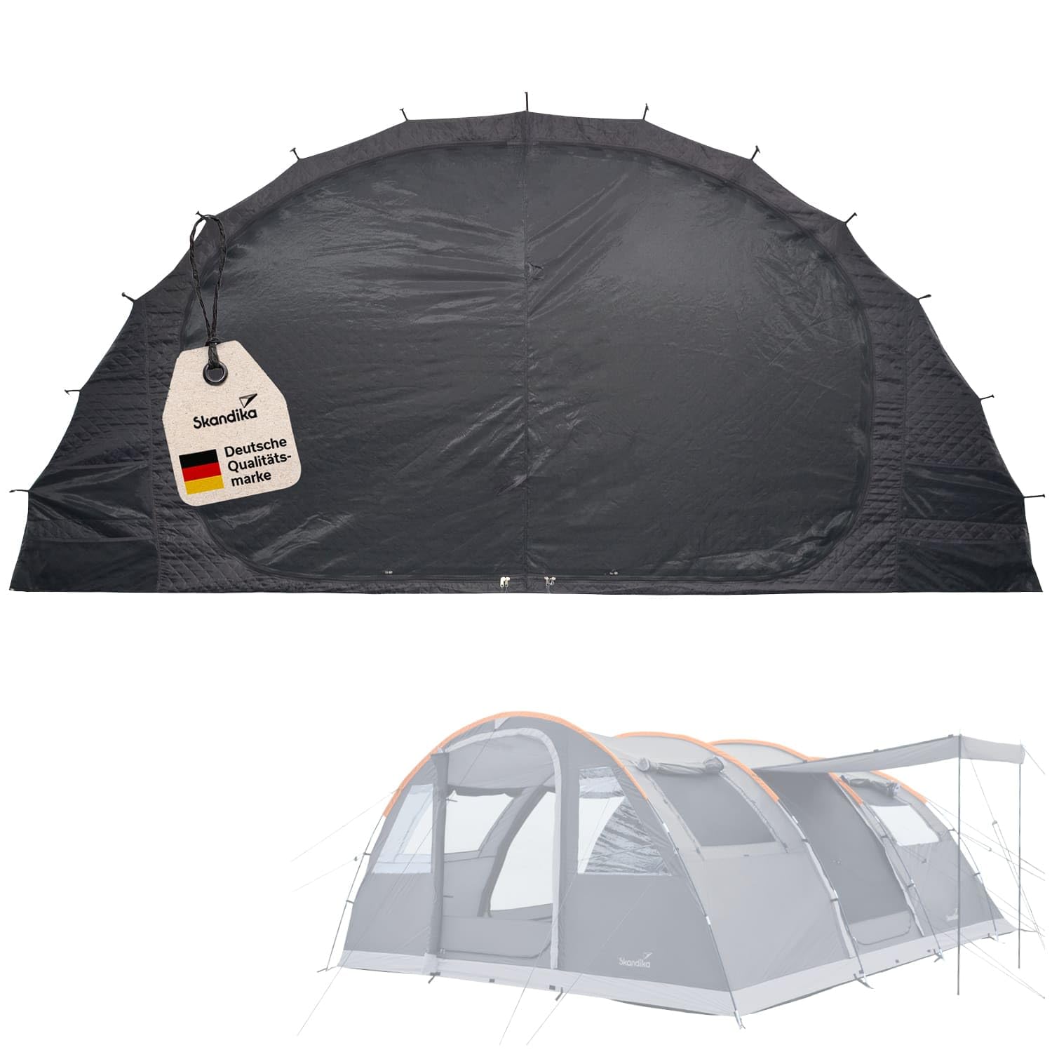 Skandika Winter-Schlafkabine fr Gotland 6 | Warme Schlafkabine fr 6  Personen, mit Thermo-Fllung, 3-lagig, atmungsaktiv, wasserdicht, 2 m  Stehhhe | Winter, Camping, 4 Jahreszeiten, Zelt, Outdoor : Amazon.de:  Sport & Freizeit