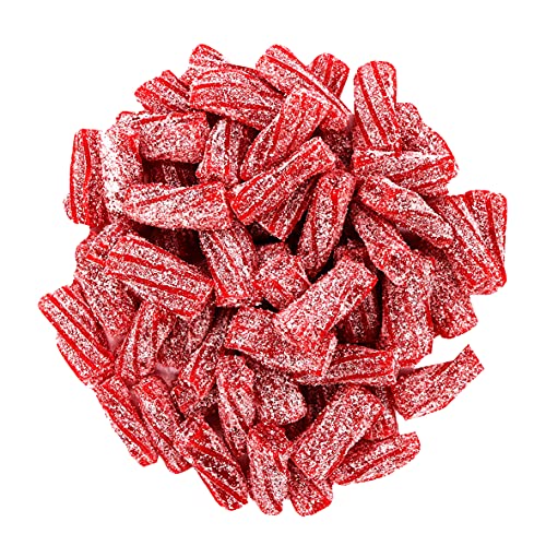Smarty Stop Sour Licorice Twist Bite Gummy Candy / Twisteroos Pectin Filled Licorice Sour Gummies (Strawberry, 2 Pound (Pack Of 1)) #TOP3