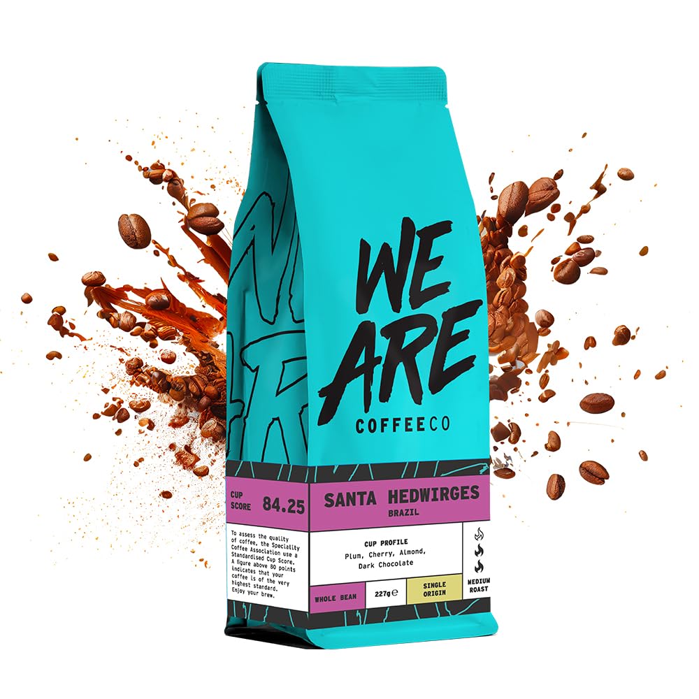 We Are Coffee Co - Brazil - Fazenda Santa Hedwirges - Whole Bean 227g | Medium Roast Coffee Beans | 100% Arabica | Freshly Roasted in the UK