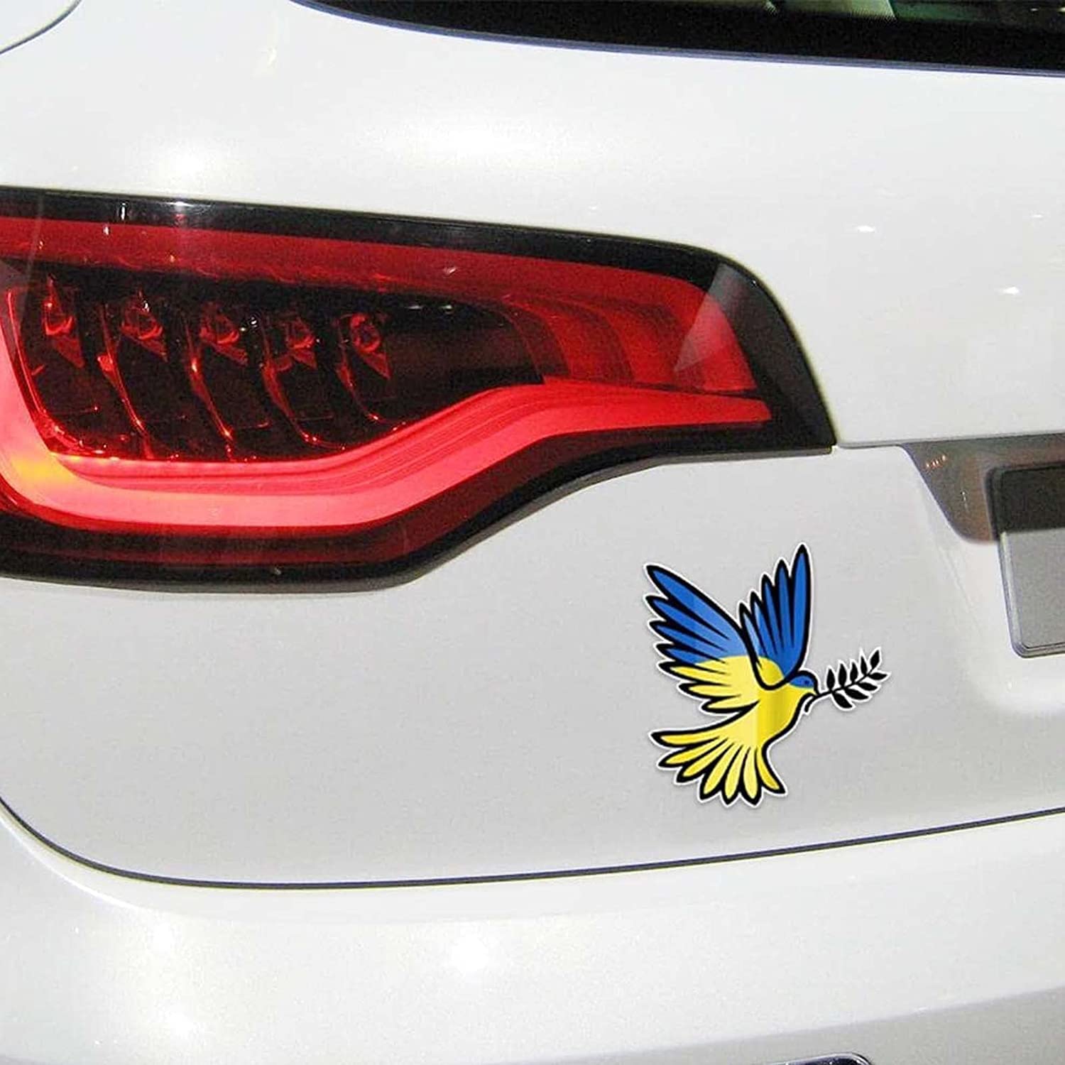 Linda Bandera De Ucrania Paloma De La Paz Pegatinas, image size:1500x1500