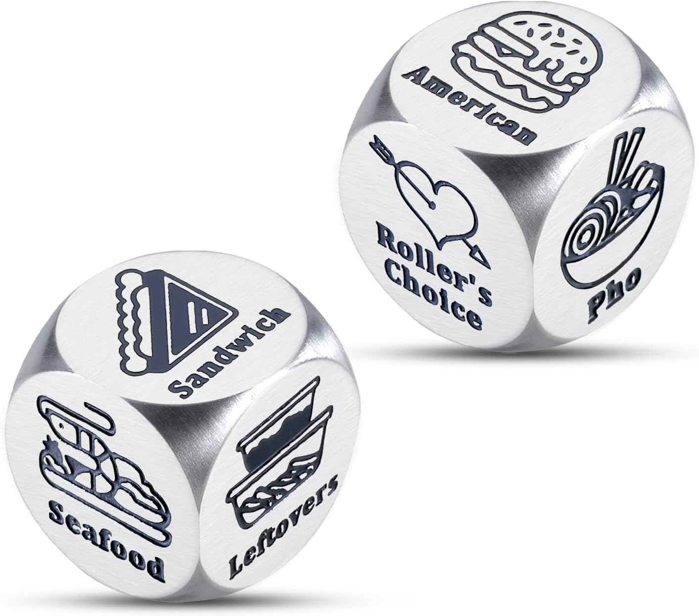 Food Dice,Iron 6th Anniversary Iron Gifts,6 Year Anniversary Wedding Gifts,Iron Gifts for 6th Anniversary,Dice Date Night Ideas Funny Gifts for Women Couples Gifts Birthday Gifts