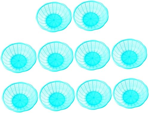 10 Uds. De Plástico Tazón De Arroz Cesta De Lavandería De Plástico Cesta De Frutas De Cerámica Colador De Bayas Colador De Cocina Colador De