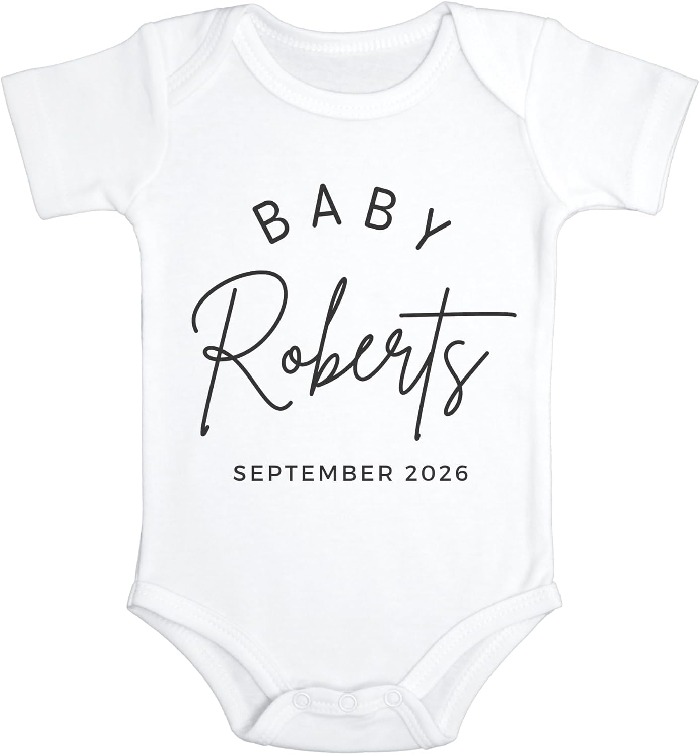 Custom Baby Pregnancy Announcement Bodysuit