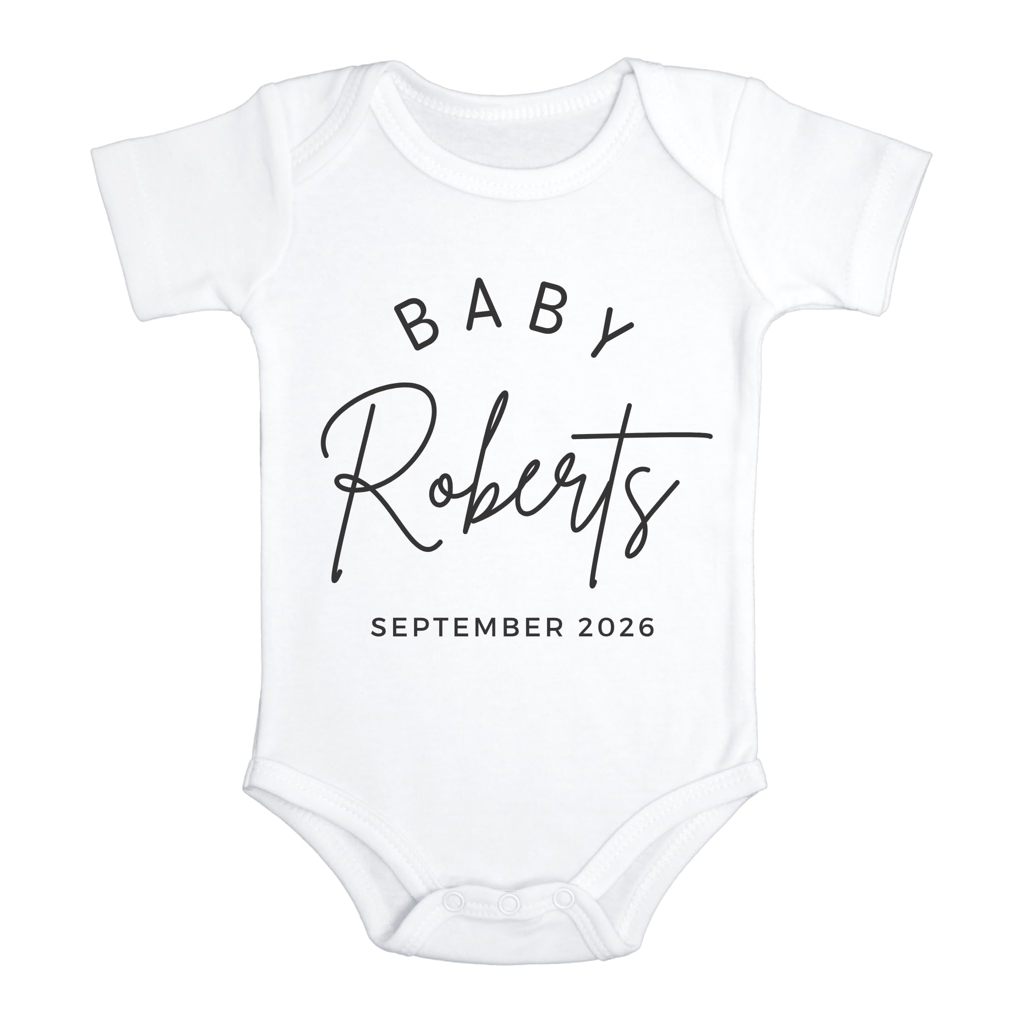 Custom Baby Pregnancy Announcement Bodysuit