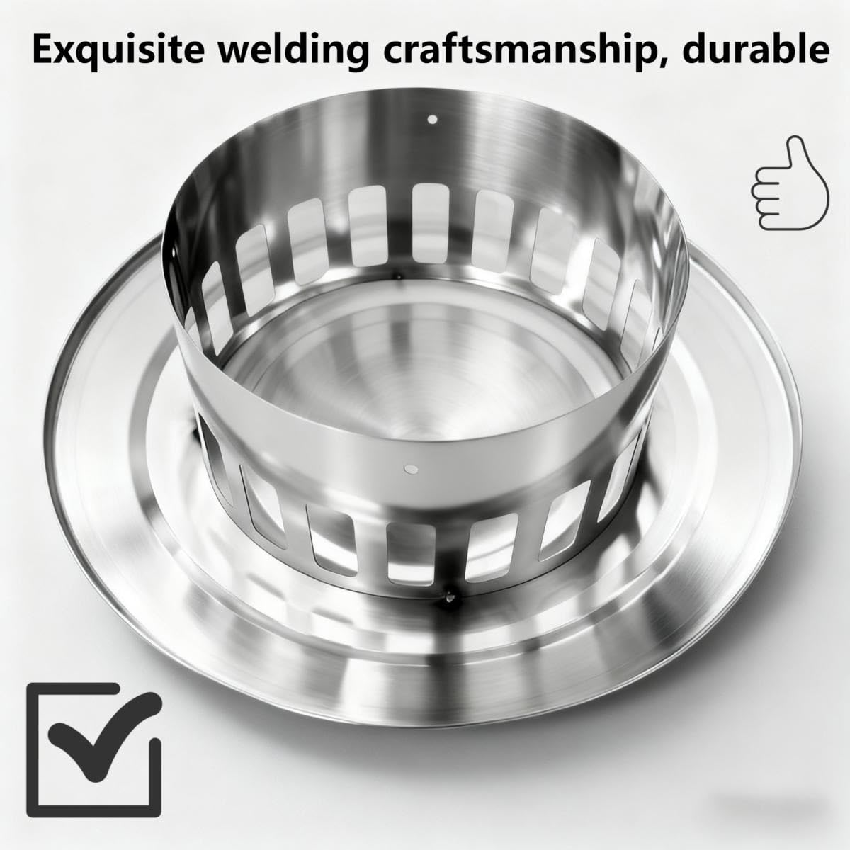 Comignolo Antivento Antipioggia, Cappello Per Ventilazione Camino 110mm-200mm Cappello Scarico Fumi Stufa, Per Camino Conico Cappa Terminale Canna Fumaria(200mm/8in)