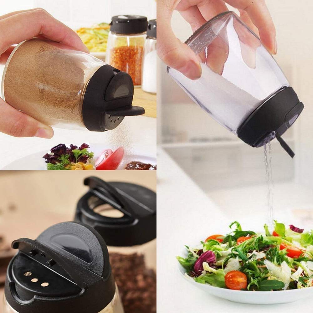 Aiareozy 6 Pezzi barattoli spezie per cucina, 80 l contenitori spezie
