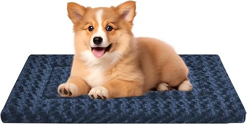 Miniatura 12 de Cama para Perros Lavable de Felpa Ortopédica para Exteriores Alfombrilla de Jaula con Fondo Antideslizante, Almohadilla Suave de Lujo para Perrera 4