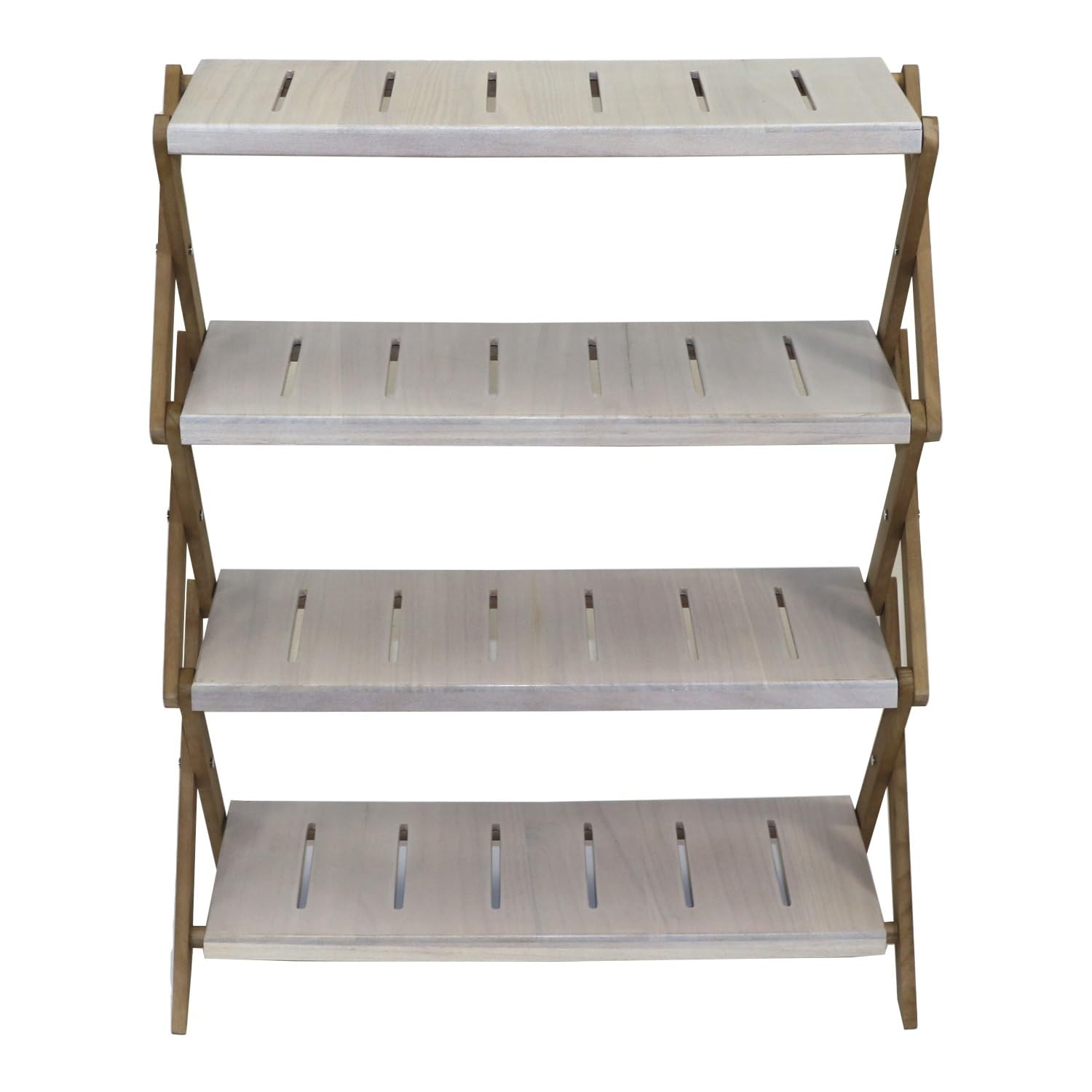NEG Teleskop-Regal RIWAKA, braun/Shabby chic weiß
