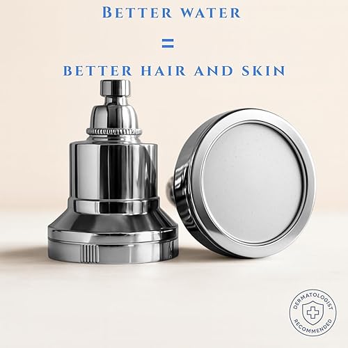 Miniatura 2 de Cabezal de ducha filtrado, alta presión, reduce el cloro, metales pesados y microplásticos, suavizante de agua dura para un cabello y piel