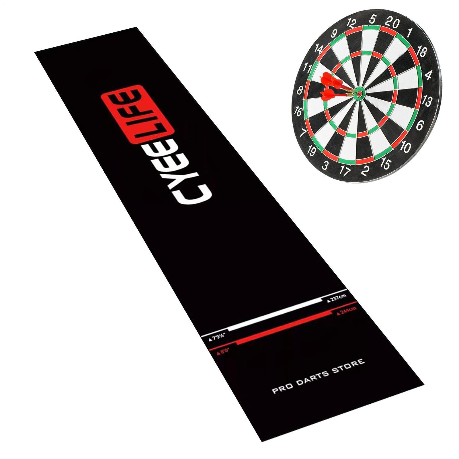 Dart Mat For Floor, Darts Oche Mat, Floor Protection Portable With Throw Line,Non-Slip Base Crystal Velvet Dart Oche For Game Room Recreation Center Professional Sports Club Office