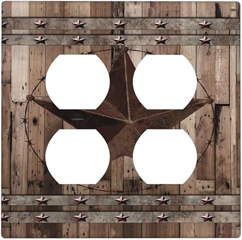 Miniatura 13 de Cubierta de Interruptor de Luz de Palanca de 1 Gang con Estampado de Bosque de Pinos Rústico Campestre, Cabaña Lodge Granero Bosque Forestal de