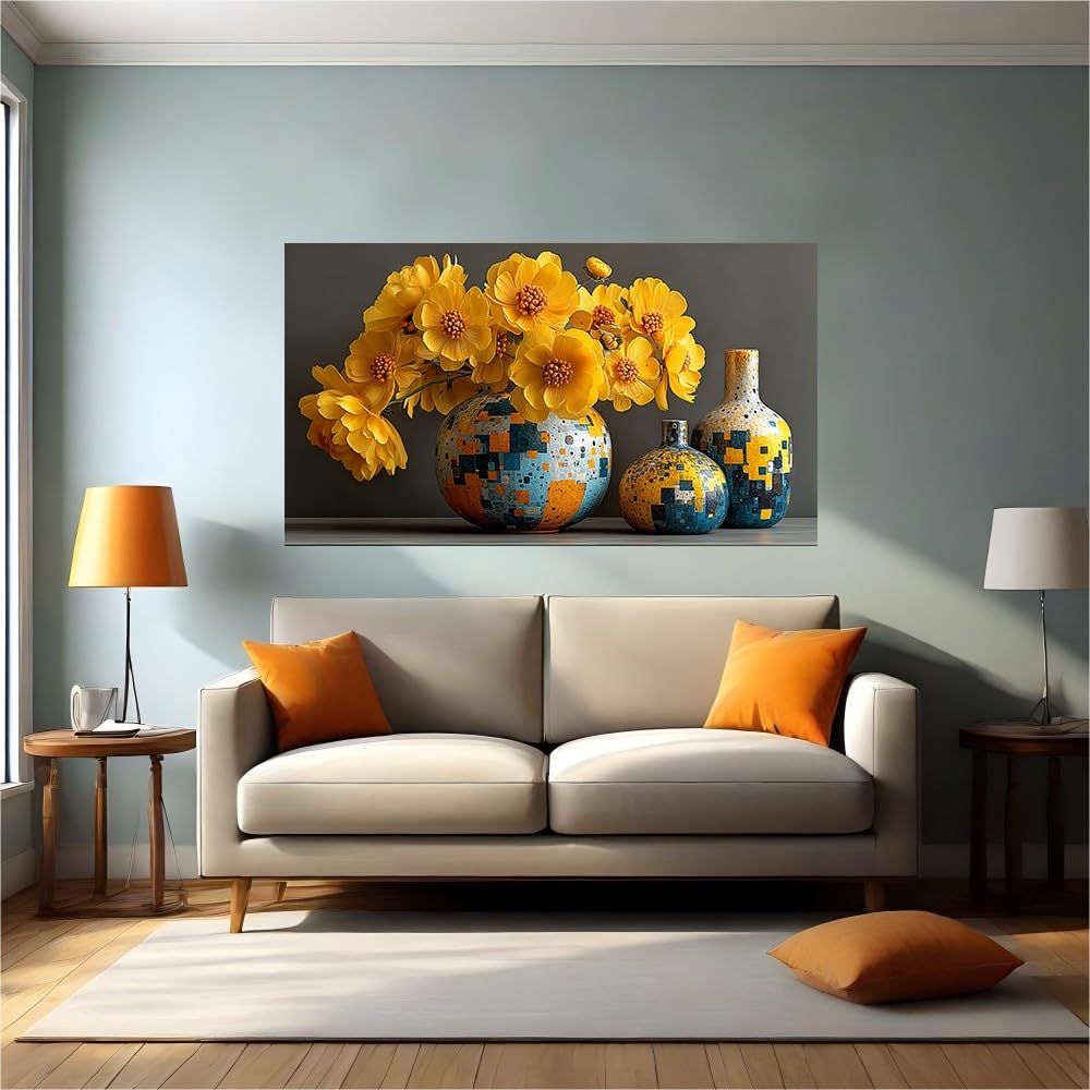 Calcomanías de pared flores de vinilo lavable y removible