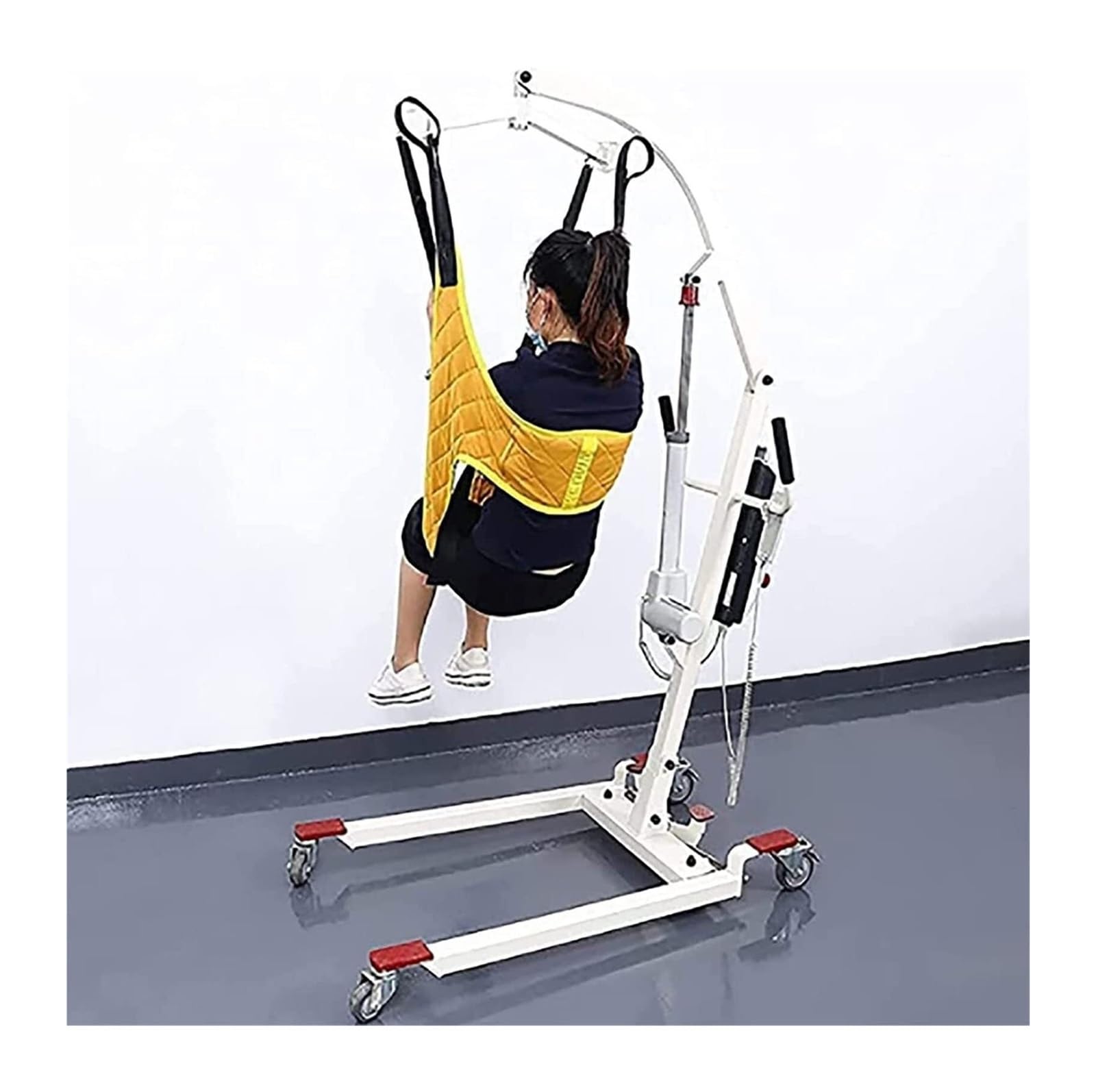 Arnés para Transferencia de Pacientes - Soporte 230kg para Ancianos y Bariátricos, Uso en Cama, Silla de Ruedas, Ducha e Higiene, Compatible con Grúas de Movilización Universal