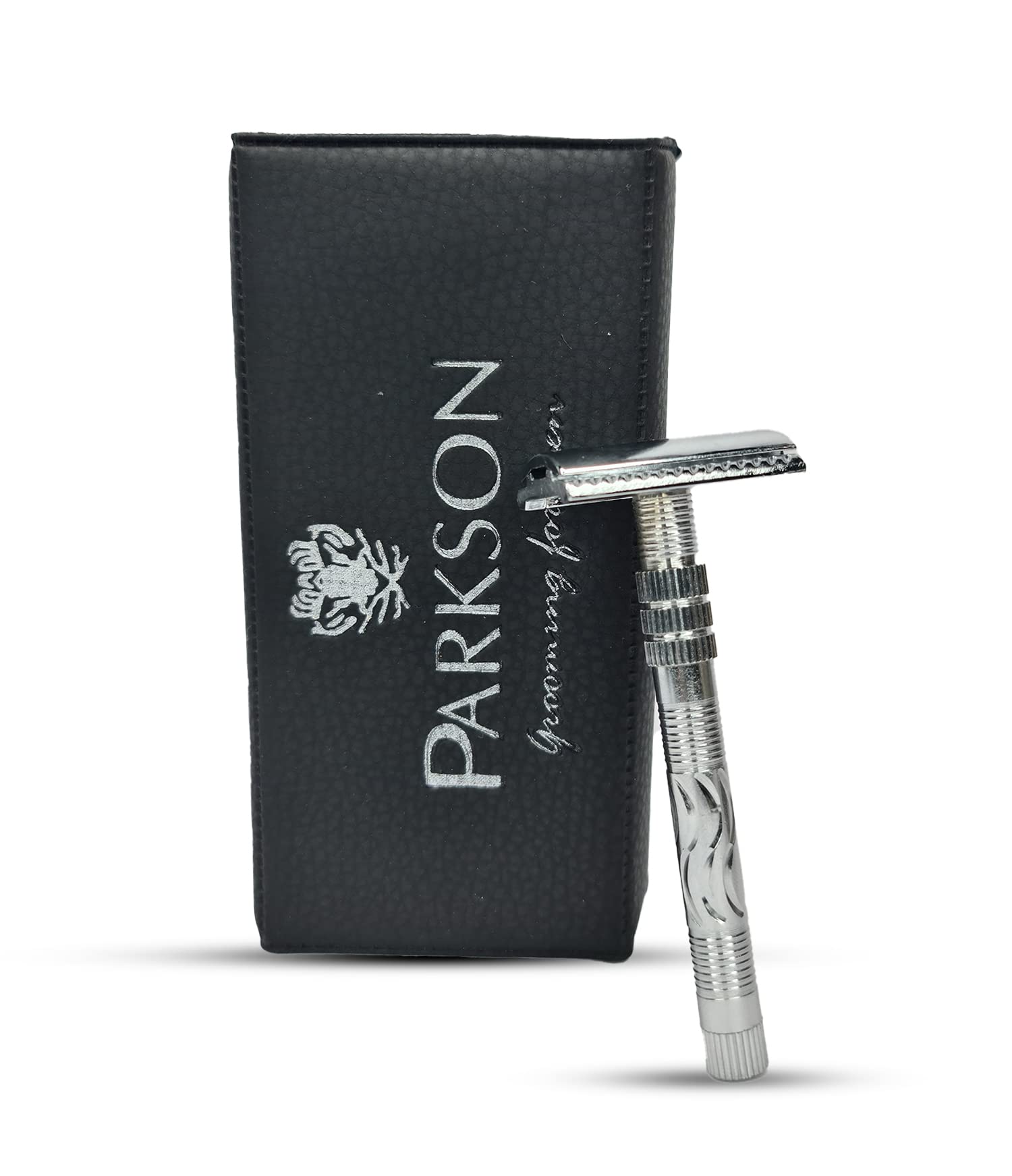 Foregn Holics Parkson Double Edge Safety Razor for Men|Superior Shaving Experience Straight Razor | Elevate Your Shaving Game with Precision and Style (PL02)