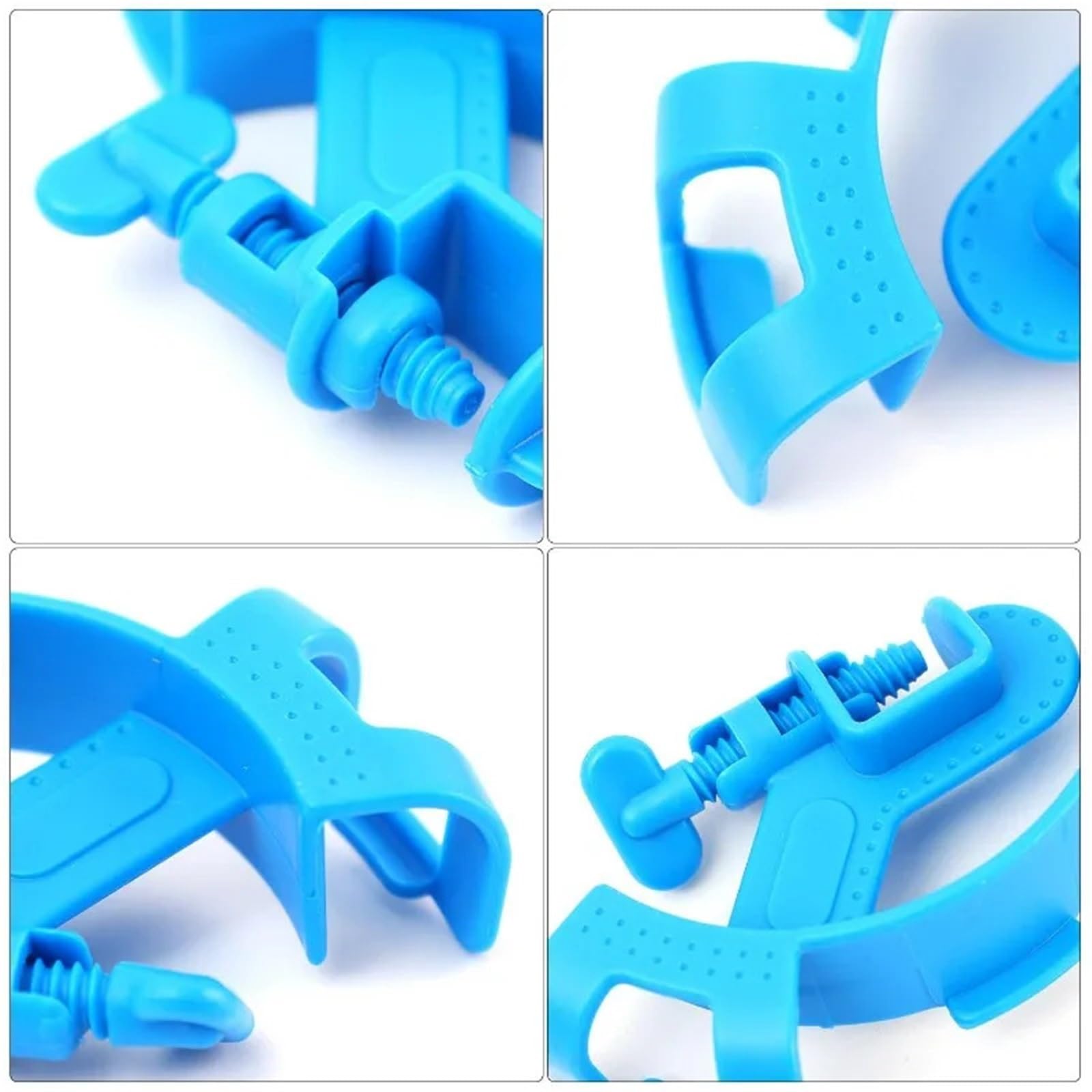 Lot de 20 supports de tube d'entrée et de sortie d'aquarium - Support de fixation pour tuyau d'eau - Pour fixer fermement le tuyau d'eau - Bleu