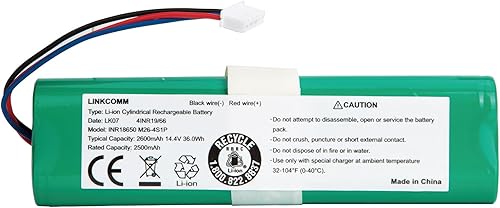 LINKCOMM Reemplazo de batería para aspiradora robot Deebot Ozmo 900, 901, 905, 920, 930, 937, DG3G