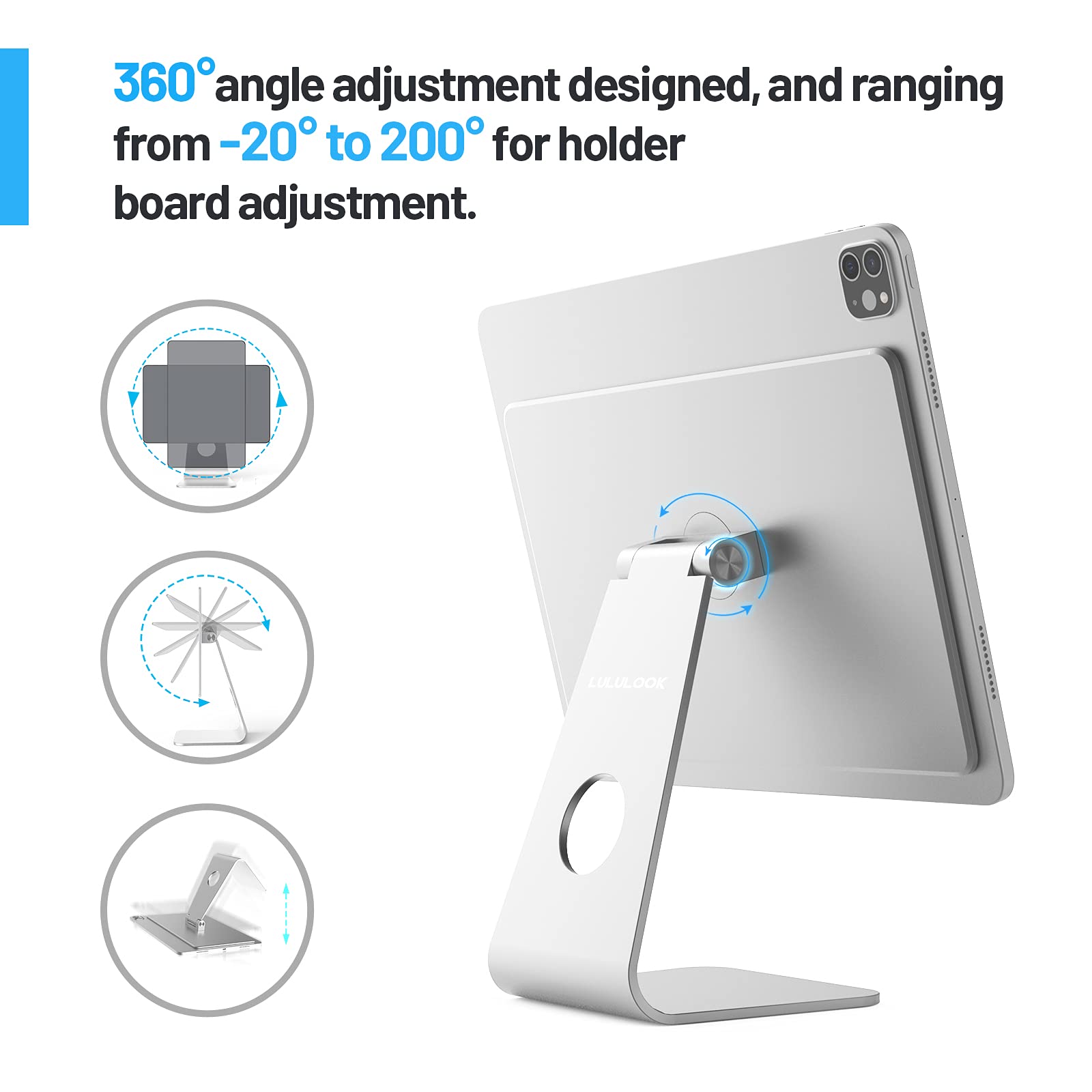 Amazon.co.jp: Lululook Urban Magnetic iPad Proスタンド、Apple iPad