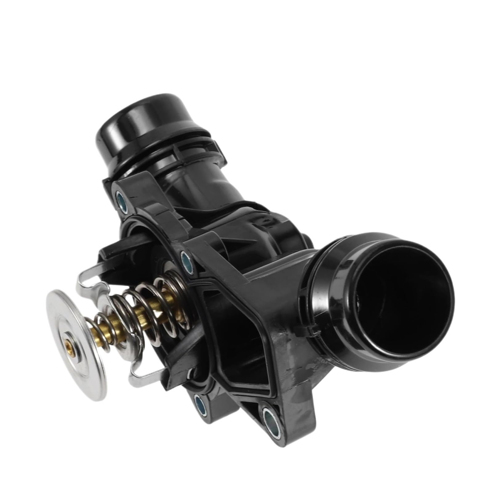 Engine Thermostat Assembly Compatible With BMW For 325Ci 330Ci E46 X5 E53 2001-2006 For 323Ci 328Ci E46 2000 11531437040 11531436823 Thermostat Housing Assembly