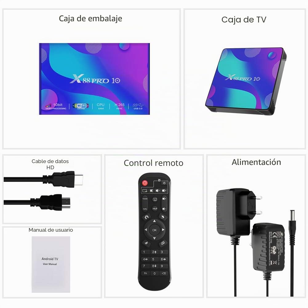 Android 11 TV Box,TUREWELL 4GB RAM 32GB ROM