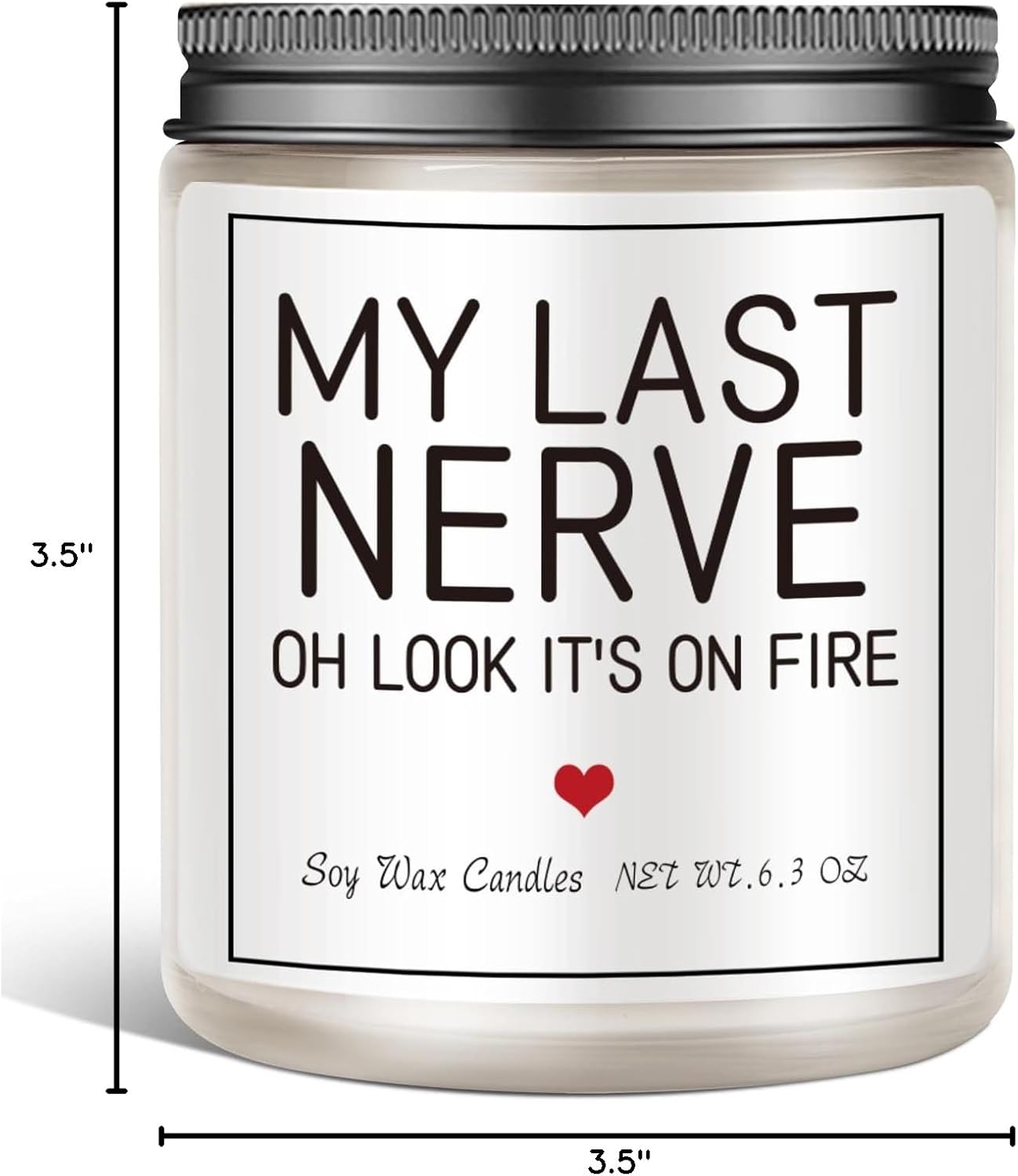 Birthday Gifts for Women Men, Uqniue Funny Gift Candle - My Last Nerve Candle - Unique Gifts for Women, Men, Mom, BFF, Best Friends 6.3oz - Image 8