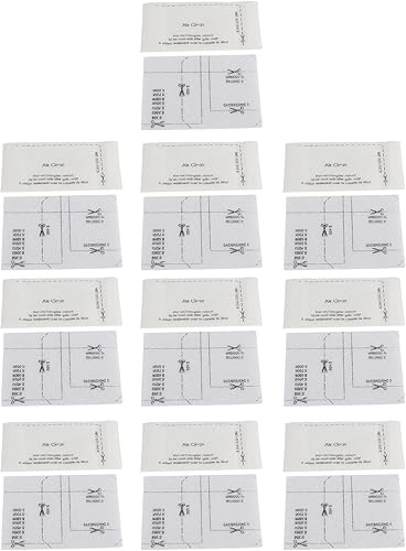 Paquete de 10 bolsas de limpieza de aire, bolsas para aspiradora AirClean, kit de pantalla de filtro de fibra accesorios para aspiradora, repuesto