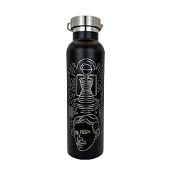 Nikola Tesla Theme Insulated Water Bottle - 20oz Stainless Steel Double-walled Insulation Leak-proof Science Gift Engineer Gift STEM