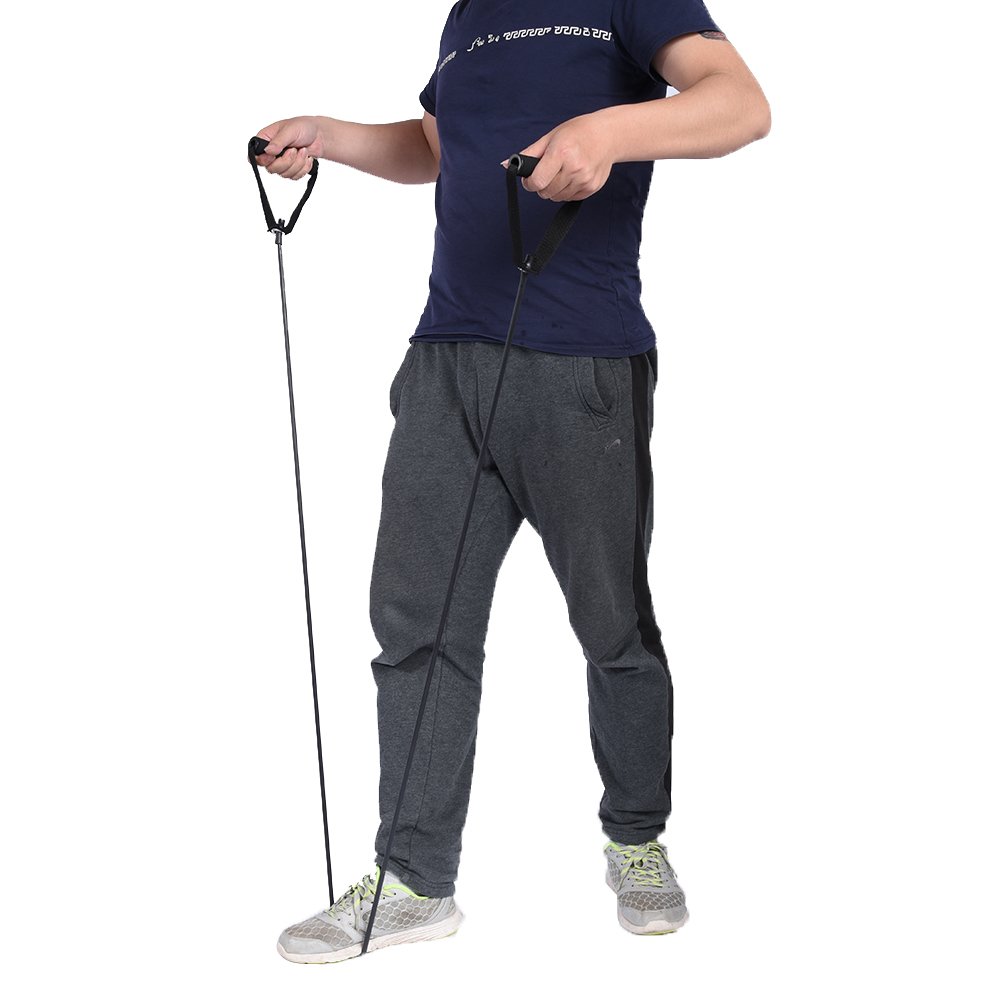 Bands Heavy Duty Exercise Bands with Handle Training Tubes Bands for Assisted Pullups, Muscle Toning(Black)