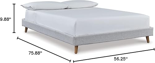 Miniatura 2 de Signature Design by Ashley Base de cama tapizada Tannally, matrimonial, color beige