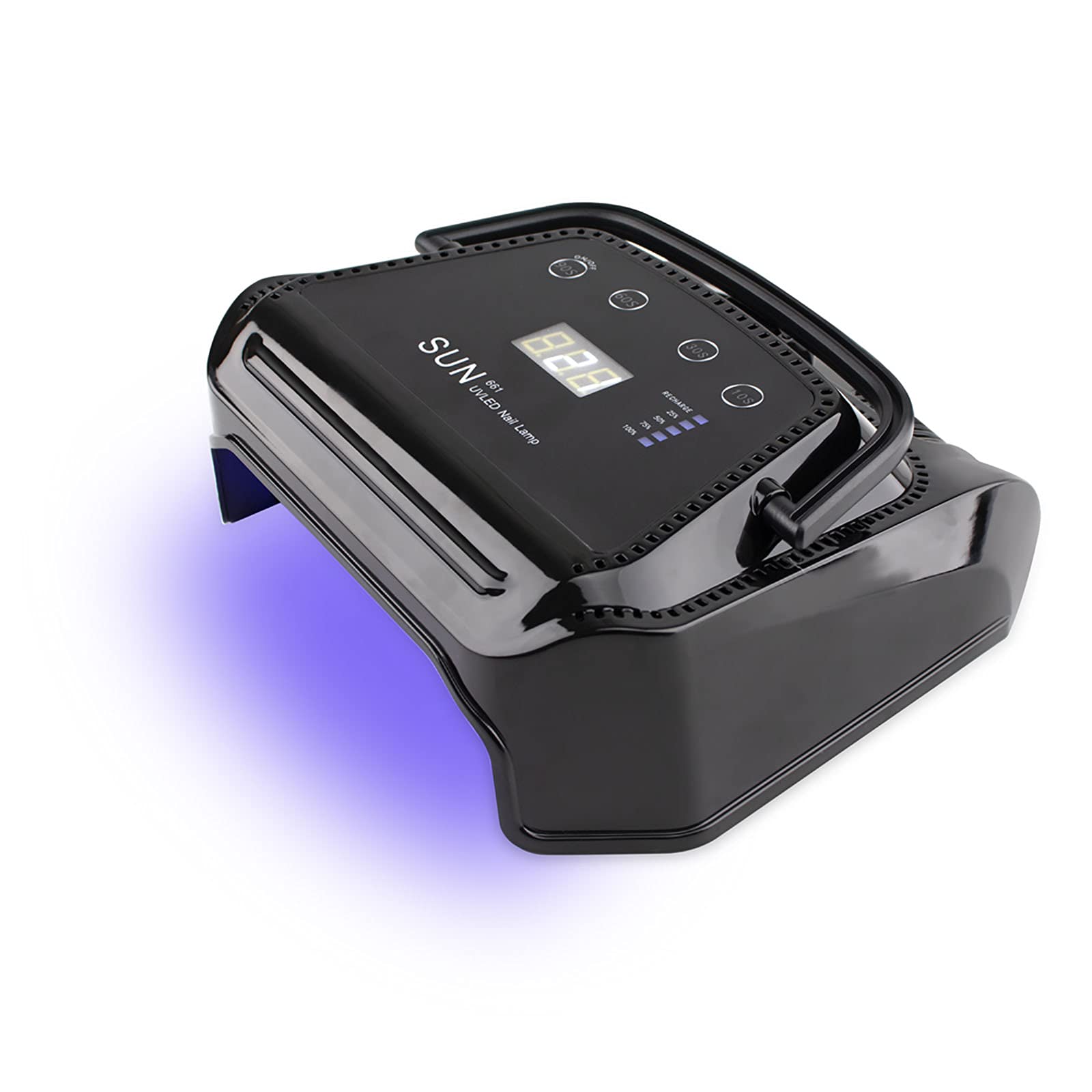 Lámpara LED UV Portátil Inalámbrica 72W Lámpara de Máquina de Luz para Secador de Uñas Recargable para Esmalte de Secado de Manicura Profesional con Guantes Anti-UV